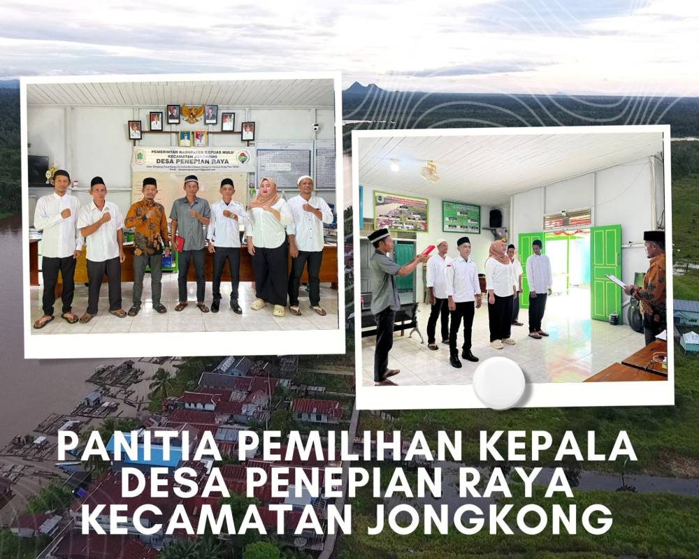 Panitia Pemilihan Kepala Desa Penepian Raya Resmi Dilantik dan Susun Jadwal Tahapan Pemilihan Kepala Desa Tahun 2026