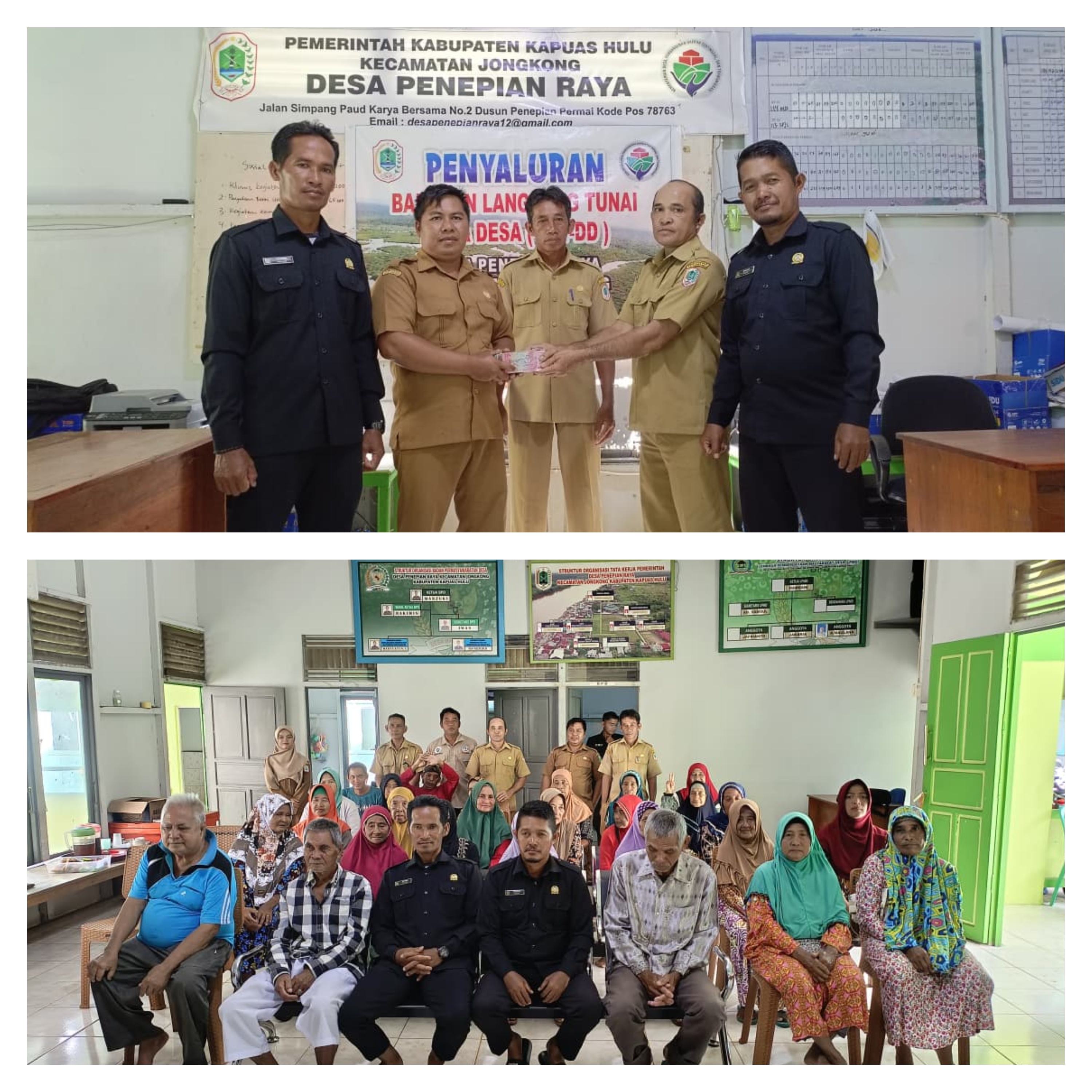 Pemerintah Desa Penepian Raya Salurkan BLT-DD Triwulan IV Tahun Anggaran 2025