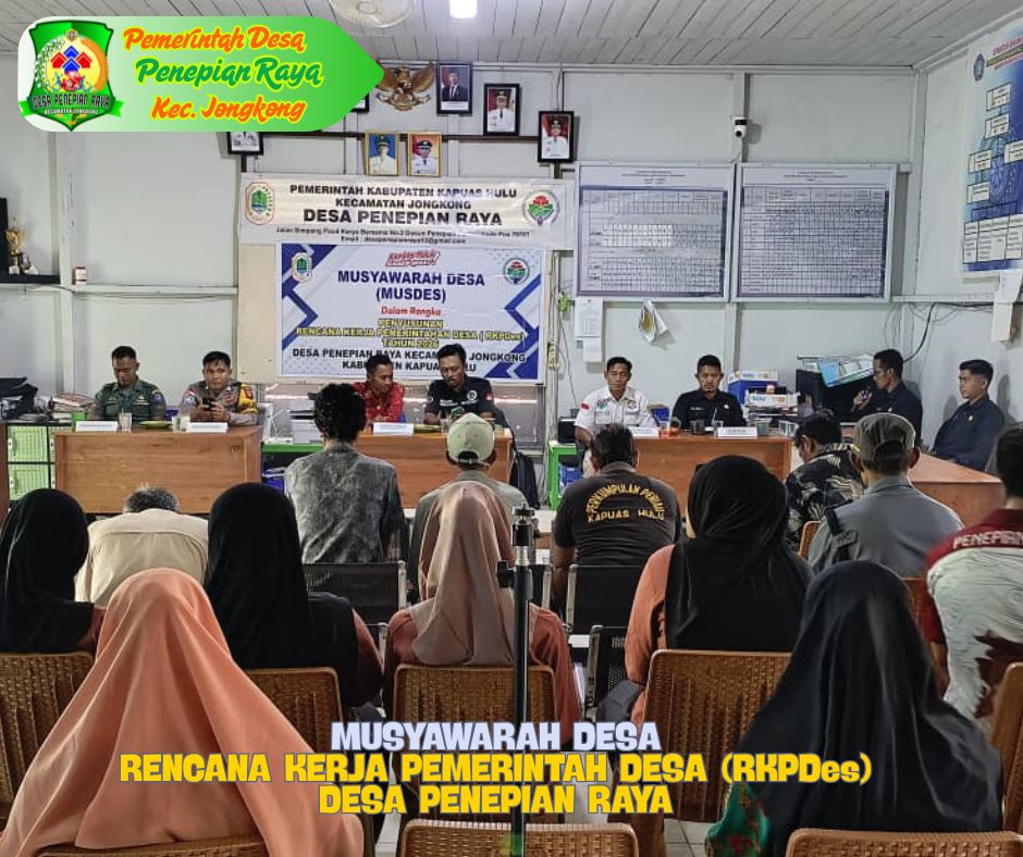 Pelaksanaan Musyawarah Rencana Kerja Pemerintah Desa Penepian Raya Tahun 2026