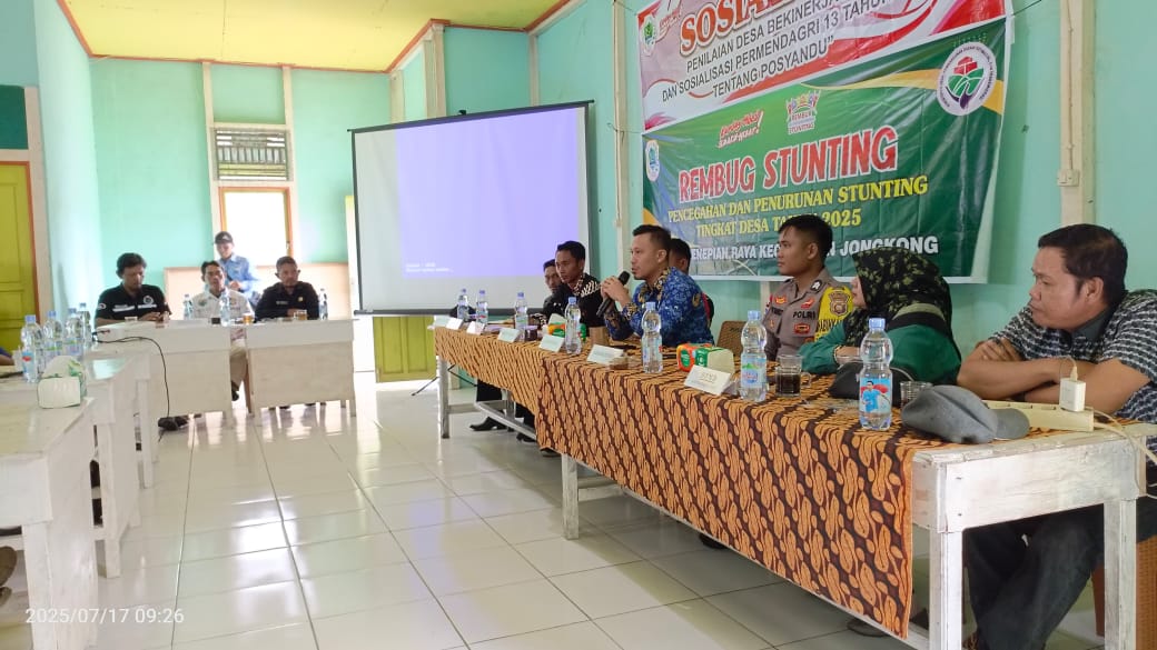 Kegiatan Rembuk Stunting Desa Penepian Raya, Kecamatan Jongkong Kabupaten Kapuas Hulu